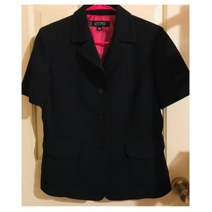 👛 Kasper Short Sleeve Lined Blazer Career Jacket